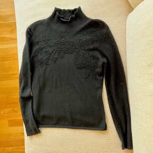 Dressy Black Cashmere Sweater
